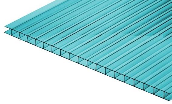 Сотовый поликарбонат Polygal Колибри бирюзовый
