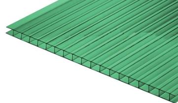 Сотовый поликарбонат Polygal Колибри зеленый
